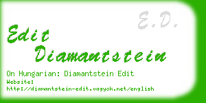 edit diamantstein business card